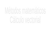 Métodos matemáticos Cálculo vectorial