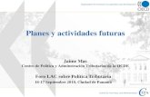 Planes y actividades futuras