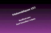 Matemàtiques 15!!