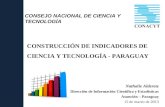 CONSTRUCCIÓN DE INDICADORES DE CIENCIA Y TECNOLOGÍA - PARAGUAY