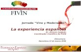 Jornada “Vino y Moderación” La experiencia española Dr. Antonio Salgado