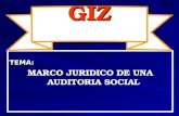 TEMA: MARCO JURIDICO DE UNA AUDITORIA SOCIAL