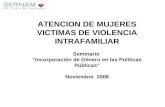 ATENCION DE MUJERES VICTIMAS DE VIOLENCIA INTRAFAMILIAR Seminario