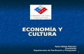 ECONOMÍA Y CULTURA Paula Poblete Maureira Economista Departamento de Planificación y Presupuesto
