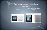 Comparación de dos  Tablets