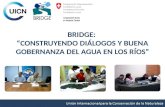 BRIDGE:  “ CONSTRUYENDO DIÁLOGOS  Y BUENA  GOBERNANZA  DEL AGUA EN LOS RÍOS”