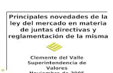 Clemente del Valle Superintendencia de Valores Noviembre de 2005
