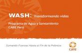 Programa  de Agua y  Saneamiento CARE  Perú