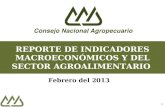 REPORTE DE INDICADORES MACROECONÓMICOS Y DEL SECTOR AGROALIMENTARIO