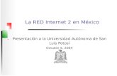 La RED Internet 2 en México