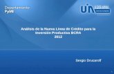 Análisis de la Nueva Línea de Crédito para la Inversión Productiva BCRA 2012 Sergio Drucaroff