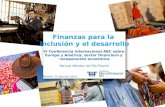 Finanzas para la  inclusión y el desarrollo VI Conferencia Internacional ABC sobre