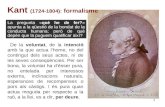 Kant  (1724-1804):  formalisme