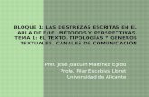 Prof. José Joaquín Martínez Egido Profa . Pilar Escabias Lloret Universidad de Alicante