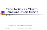 Características Objeto Relacionales en Oracle 10G*