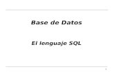 Base de Datos El lenguaje SQL