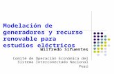 Wilfredo Sifuentes Comité de Operación Económica del Sistema Interconectado Nacional Perú