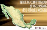 INDICE DE COMPETITIVIDAD de los 32 estados de la República Mexicana