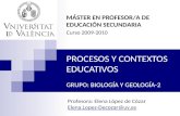 PROCESOS Y CONTEXTOS EDUCATIVOS GRUPO: BIOLOGÍA Y GEOLOGÍA-2