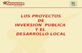 LOS PROYECTOS  DE  INVERSION  PUBLICA  Y EL  DESARROLLO LOCAL