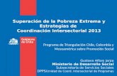 Superación de la Pobreza Extrema y Estrategias de  Coordinación Intersectorial 2013