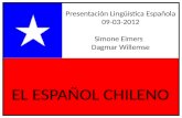 Presentación Lingüística Española 09-03-2012 Simone Eimers   Dagmar Willemse
