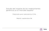 Estudio del impacto de los medicamentos genéricos en el mercado español