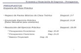 PRESUPUESTOS Esquema de Clase Práctica  Repaso de Pautas Básicas de Clase TeóricaDiaposit. 2-7