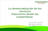 La democratización de los servicios financieros desde las cooperativas