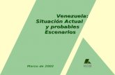 Venezuela : Situación Actual    y probables      Escenarios Marzo de 2003