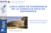 CINCO AÑOS DE EXPERIENCIA DE LA CONSULTA ERCA DE ENFERMERIA