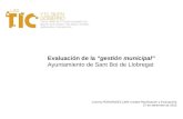 Evaluación de la  “gestión municipal” Ayuntamiento de Sant Boi de Llobregat