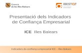 Presentació dels Indicadors  de Confiança Empresarial ICE Illes Balears