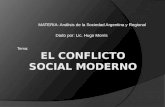 EL CONFLICTO SOCIAL MODERNO