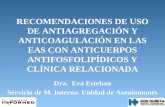 Dra.  Eva Esteban Servicio de M. Interna. Unidad de Autoinmunes