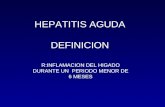 HEPATITIS AGUDA DEFINICION
