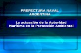 La actuación de la Autoridad Marítima en la Protección Ambiental