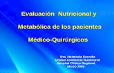 Evaluación  Nutricional y  Metabólica de los pacientes Médico-Quirúrgicos