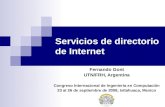 Servicios de directorio de Internet