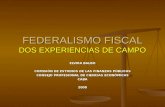 FEDERALISMO FISCAL DOS EXPERIENCIAS DE CAMPO