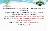 INSTITUTO TECNOLÓGICO SUPERIOR DE LIBRES ORNISMO PÚBLICO DESCENTRALIZADO DEL ESTADO DE PUEBLA