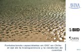 Fortaleciendo capacidades en OSC en Chile:  el eje de la transparencia y la rendición de cuentas