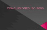 CONCLUSIONES ISO 9000
