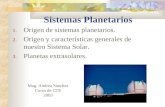 Sistemas Planetarios