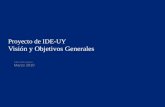 Proyecto de IDE-UY Visión y Objetivos Generales