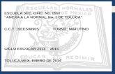 ESCUELA SEC. OFIC. No. 0597 “ANEXA A LA NORMAL No. 1 DE TOLUCA”