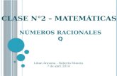 Clase n°2 – Matemáticas: Números Racionales Q