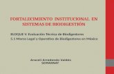 FORTALECIMIENTO   INSTITUCIONAL   EN SISTEMAS  DE BIODIGESTIÓN