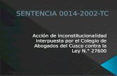 SENTENCIA 0014-2002-TC