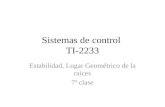 Sistemas de control  TI-2233